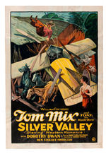 TOM MIX "SILVER VALLEY" MOVIE POSTER.