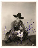 TOM MIX SIGNED PHOTO.