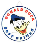 "DONALD DUCK SOFT DRINKS" CELULLOID STORE SIGN.