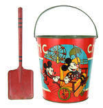 RARE MICKEY AND MINNIE MOUSE "ATLANTIC CITY" SAND PAIL.