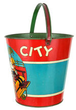 RARE MICKEY AND MINNIE MOUSE "ATLANTIC CITY" SAND PAIL.