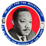 DR. KING 1968 RARE 6" MEMORIAL BUTTON.