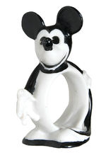 MICKEY MOUSE FIGURAL CHINA NAPKIN RING.