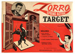"ZORRO SPRING ACTION TARGET" LARGE BOXED SET.