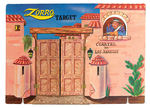 "ZORRO SPRING ACTION TARGET" LARGE BOXED SET.