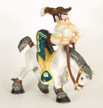 TOREADOR ON HORSEBACK FROM FERDINAND EXCEPTIONAL CERAMIC FIGURINE BY ZACCAGNINI.