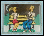 “POLLY’S PICTURE PARTY” RARE VINYL LUNCH BOX WITH FLICKER/FLASHER FEATURE.