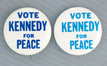 RFK 1968 PAIR "VOTE KENNEDY FOR PEACE."