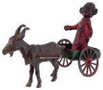 THE YELLOW KID CAST IRON & TIN GOAT CART BY KENTON.