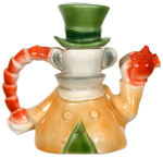 ALICE IN WONDERLAND “MAD HATTER” FIGURAL TEAPOT BY REGAL CHINA.