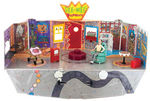 PEE-WEE HERMAN CARDED FIGURE COMPLETE COLLECTION AND PLAYHOUSE.