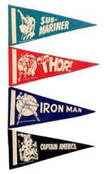 "MARVEL SUPER-HEROES" FELT PENNANTS.