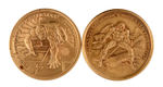 MARVEL SUPER HEROES HALLMARK BRONZE MEDALLION LOT OF 2.