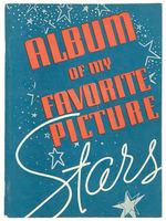 MOVIE STAR PREMIUM ALBUM (WITH PICTURES) AND BACK COVER FEATURING MICKEY MOUSE, POPEYE & OTHERS.