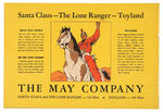 "THE MAY CO. FEATURING THE LONE RANGER" 1939 DEPARTMENT STORE ACTIVITY AND CHRISTMAS BOOK.