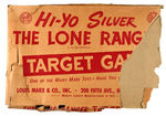 "THE LONE RANGER TARGET GAME" WITH GAME BOX AND SHIPPING BOX.