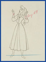 SLEEPING BEAUTY PRODUCTION DRAWING.