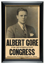 AL GORE SENIOR 1944 FRAMED CONGRESSIONAL POSTER.