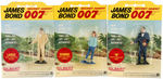 "JAMES BOND" GILBERT CARDED FIGURES.