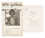 “FOLK MUSIC CONCERT/ARLO GUTHRIE PICNIC” EPHEMERA.