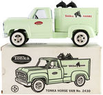 TONKA "HORSE VAN" BOXED TRUCK TOY.