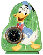 DONALD DUCK GERMAN CERAMIC CLOCK.