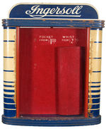 "INGERSOLL" 1938 DISPLAY CASE FOR "POCKET" AND "WRIST" WATCHES.