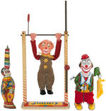 CLOWN TOY TRIO.