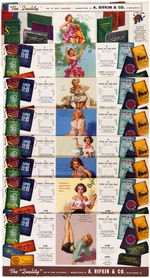 PIN-UP MAILER CARD/BLOTTER LOT FEATURING MORAN & ELVGREN.