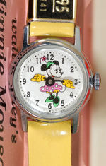 "MINNIE MOUSE" BOXED WATCH SET WITH PICTURE.