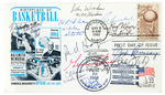 “BIRTHPLACE OF BASKETBALL” FIRST DAY COVER SIGNED BY 11 COACHES.