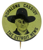 “HOPALONG CASSIDY/THE DETROIT NEWS” COLOR VARIETY FROM HAKE COLLECTION AND CPB.