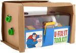 "SUPERMAN U-FIX-IT TOOL KIT" BOXED SET.