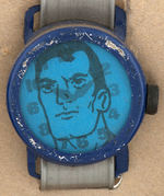 "KARIM BIG BOY EXACTO" FLICKER/FLASHER TOY WATCH DISPLAY W/SPIDER-MAN & DC HEROES.