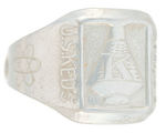 "U.S. KEDS" SNEAKER COMPANY EARLY SPACE EXPLORATION RING.