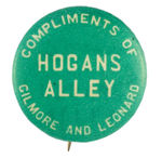 RARE BUTTON PROMOTING YELLOW KID INSPIRED "HOGANS ALLEY" STAGE PLAY 1898.