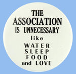 FAN CLUB BUTTON FOR "THE ASSOCIATION."