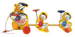 "FISHER PRICE" DONALD DUCK & NEPHEWS PULL TOY.