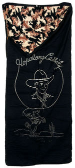 “HOPALONG CASSIDY OUTDOOR EQUIPMENT” SLEEPING BAG.