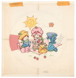 STRAWBERRY SHORTCAKE AND FRIENDS ORIGINAL ART DONE FOR AMERICAN GREETINGS CARD CO.