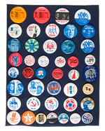 NIXON 1972 CAMPAIGN AND THIRD PARTY 1972 BUTTONS BY BRISTOW.