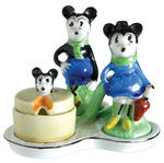 MICKEY AND MINNIE CHINA EXCEPTIONAL CONDIMENT SET.