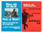 "MARCH ON WASHINGTON APRIL 24" POSTER PAIR.