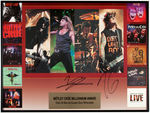 "MOTLEY CRÜE MILLENNIUM AWARD" BAND-SIGNED DISPLAY.