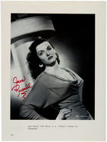 JANE RUSSELL & ANNE FRANCIS SIGNED PAIR.