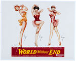 PIN-UP ARTIST ALBERTO VARGAS SIGNED "WORLD WITHOUT END" CONTRACT & PERSONAL BUSINESS CARD.