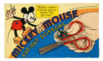 "MICKEY MOUSE CUT-OUT SCISSORS" ON DISPLAY CARD.