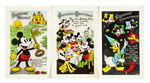 WALT DISNEY/MICKEY MOUSE BIRTHDAY POSTCARD TRIO.