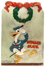 DONALD DUCK OLD KING COLE STORE CHRISTMAS DISPLAY.