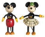 "MICKEY/MINNIE MOUSE" MEDIUM SIZE FUN-E-FLEX FIGURES (COLOR VARIETIES).